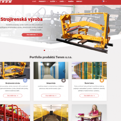 Neue Webseite Terom s.r.o.